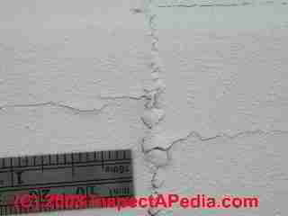 Photograph of paint failure details